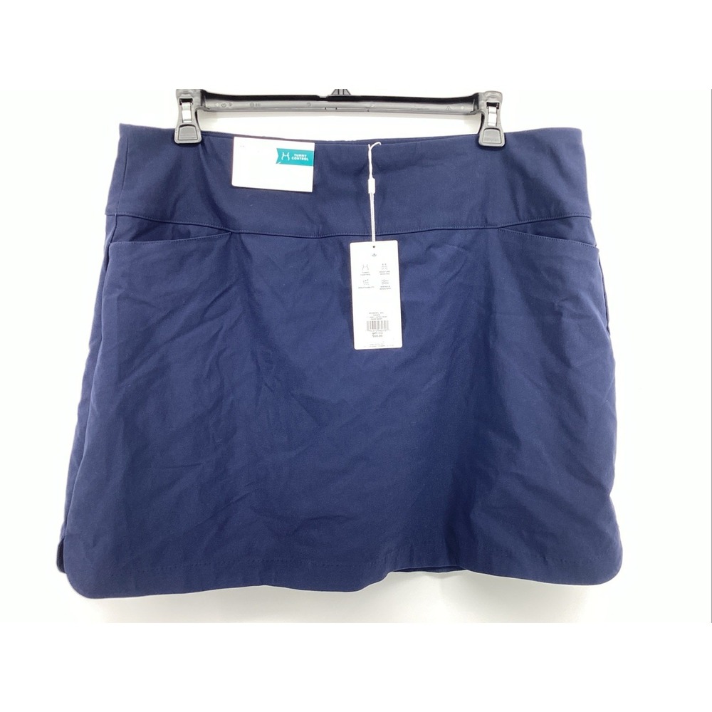 Walter Hagen 17'' Tummy Control Womens Size 2XL Golf Skort Navy Moisture Wicking